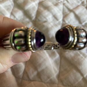 LAGOS Silver Bracelet with Purple Accents